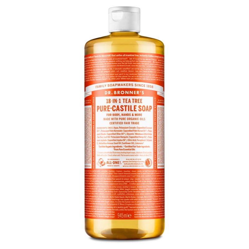 Dr. Bronner's skystas muilas18-in-1 Tea-Tree, 945 ml